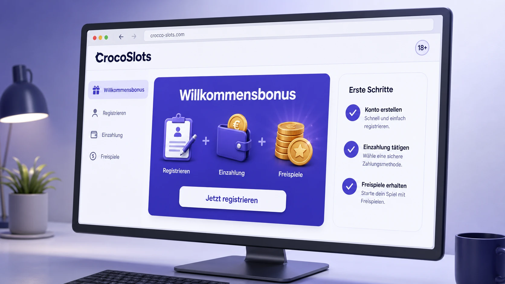 Der CrocoSlots Willkommensbonus