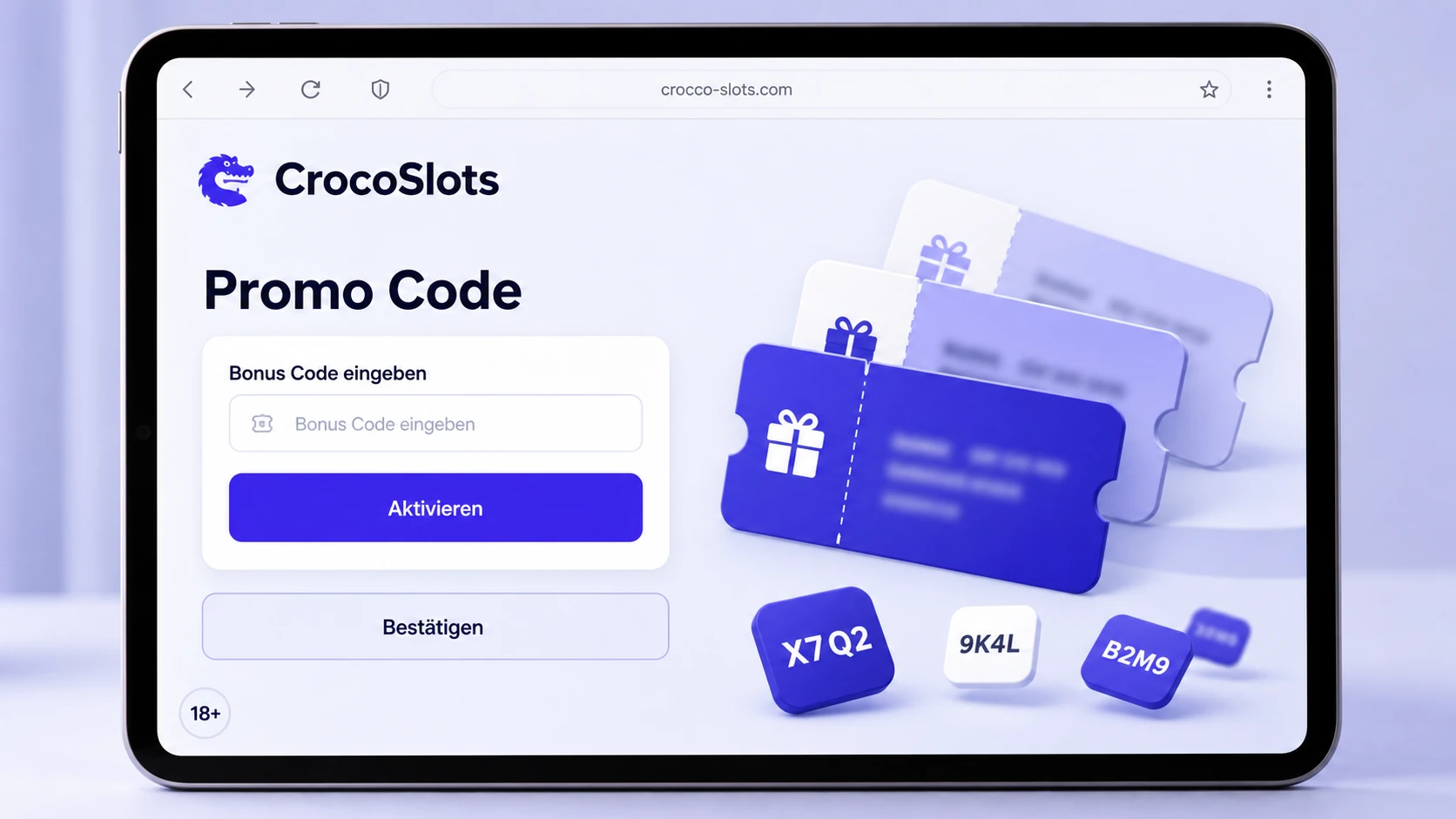 CrocoSlots Bonus Code und Promo Code